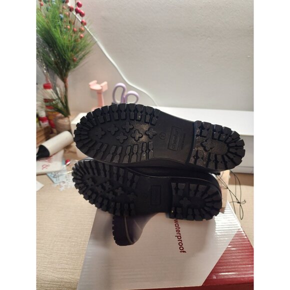 Chooka Women's Waterproof Black Ankle Rain Boots Memory Foam 8 - Picture 7 of 7